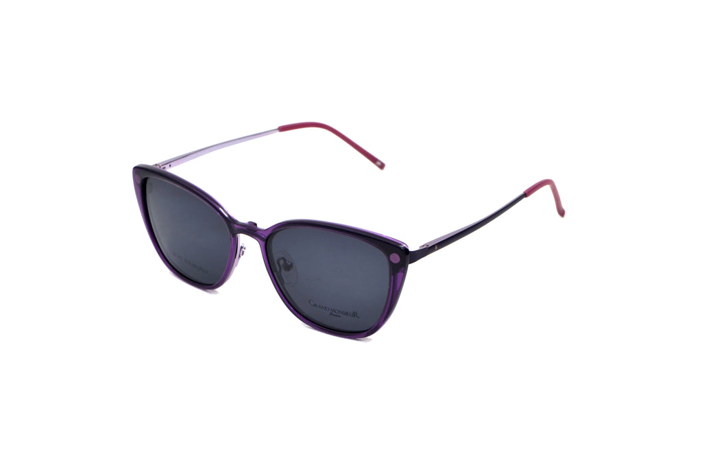 GRAND MONSIEUR CLIP ON MADEMOISELLE 721 PURPLE/SILVER