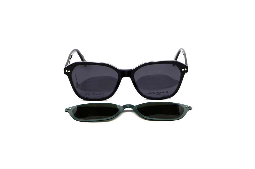 GRAND MONSIEUR CLIP ON 115 TRANSPARENT/BLACK