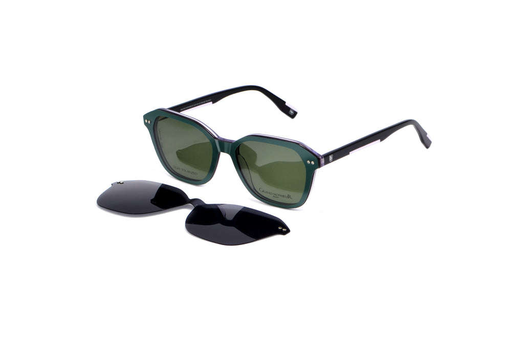 GRAND MONSIEUR CLIP ON 115 TRANSPARENT/BLACK