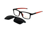 X-TREME CLIP ON 01 BLACK RED