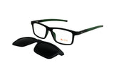 X-TREME CLIP ON 01 GREEN GREY
