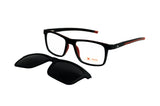 X-TREME CLIP ON 02 BLACK RED