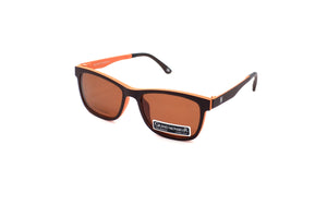 GRAND MONSIEUR CLIP 107 BROWN/ORANGE