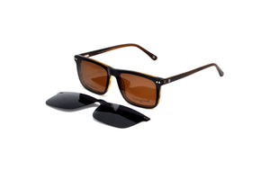 GRAND MONSIEUR CLIP 713 BROWN